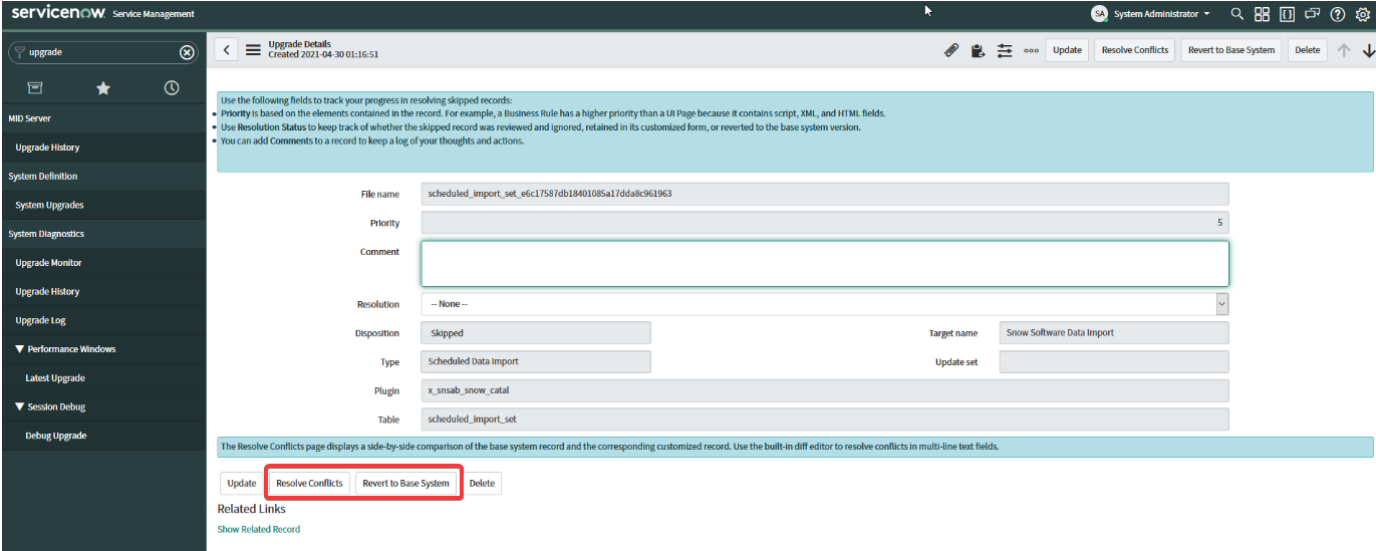 Connector Troubleshooting for the Snow ServiceNow Connector