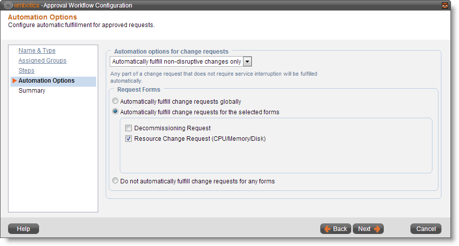 Scheduling Service Change Requests
