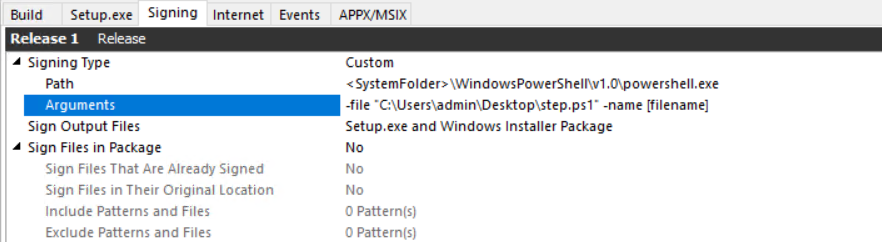 PowerShell Script Called In Custom Signing Type Settings.png