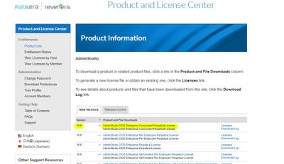 Product and License Center-Product List -AdminStudio 2.JPG
