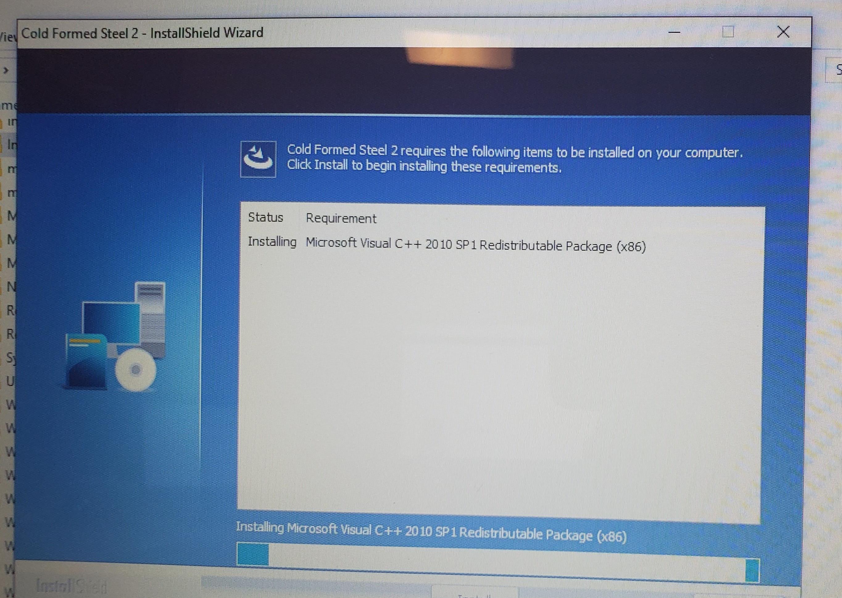 Solved Stuck At Installing Microsoft Visual C 10 Sp1 Redistributable Package X86 Community