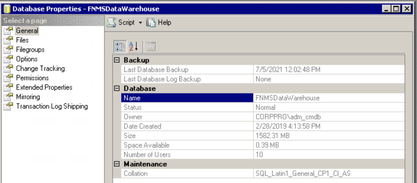 Database changed что это. Database properties. Database Size (GB). DB change.